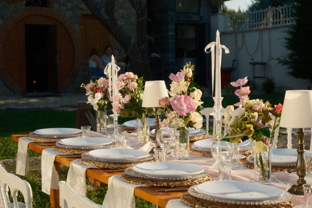 tafel aankleden bachelorette thuis
